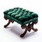 Stunning Velvet Victorian Foot Stool In Neo-baroque Style