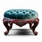 Stunning Velvet Victorian Ottoman With Baroque Realism Design