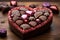 Stunning, vibrant heart, shines in a rich hue, exuding warmth of love Valentine\\\'s Day