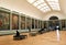 Stunning view of hanging masterpieces,The Louvre, where paintings, like David and Goliath are on exhibit,Paris,2016