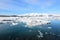 Stunning View of Jokulsarlon Glacial Lagoon In Iceland