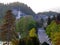 Stunning view of Lake Bled with St. Martin`s Parish Church and colorful foliage, Slovenia