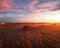 Stunning view of lonely sand dunes