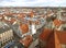 Stunning view of Munich cityscape with the old town hall, seen from tower of St. Peterâ€™s church, Munich, Bavaria