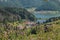 Stunning view over the lake Palcmanska Masa and Dedinky village in Slovakia