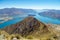 Stunning view over lake Wanaka - Roys Peak in New Zealand