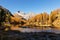 Stunning view of the Palpuogna lake near Albula pass