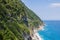 Stunning view reveals the grandeur of the cliffs at Taiwan southeast coast, Qingshui Cliff near Taroko National Park. Towering and