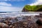 Stunning view of rocky beach of Pololu Valley, Big Island, Hawaii