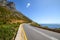 Stunning view of Route 44 in the eastern part of False Bay near Cape Town between Gordon`s Bay and Pringle Bay
