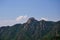 Stunning view of a series of Chinese mountains, with the tallest towering in the center