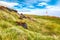 Stunning view of Skarsviti lighthouse in Vatnsnes peninsula on a clear day in North Iceland