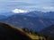 A stunning view of snow covered Mount Shuksan from the top of Sauk Mountain