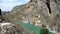 Stunning view to Aoos river and the canyon in Konitsa, Greece