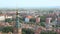 Stunning view from the top on central Gdansk and Main City Hall, architecture