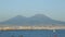 Stunning view on Vesuvius mount and Naples coastline, beautiful landscape