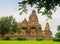 Stunning view of Vishvanatha temple, western group of Khajuraho monuments, Madhya Pradesh, India