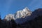 Stunning view of the Yaomei Peak of the Siguniang Four Sisters Mountain in Sichuan, China