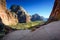 A stunning view of Zion Canyon / landing angels path /