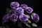 Stunning Violet roses bunch. Generate Ai