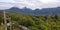 Stunning vista of Bukit Barisan mountain range