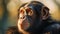 Stunning Vray Traced Chimpanzee Portrait With Soft Lighting
