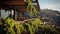 Stunning Vray Tracing: Green Balcony Overlooking Majestic Australian Landscapes