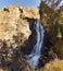 Stunning waterfall into the woods