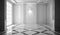 Stunning white marbel floor design. Generative Ai