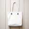 Stunning White Shoulder Bag With Minimal Retouching