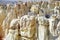 Stunning white striped sandstone hoodoos in Coal Mine Canyon near Tuba city, Arizona