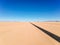 Stunning wide angle aerial drone view of the B4 desert road and a train line between LÃ¼deritz and Keetmanshoop