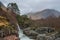 Stunning Winter landscape image of River Etive and Skyfall Etive Waterfalls in Scottish Highlands