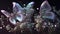 stunningly beautiful fairy wings Fantasy crystal glass glitter butterfly.