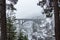 Stunningly beautiful view of the old bridge in the norwegian mountains