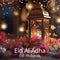 A stunningly realistic 3D render of an Eid Al Adha lantern and flowers