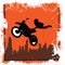 Stunt biker