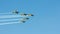 Stunt plane formation flying at Deva Airshow.