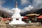 Stupa, Ama Dablam, Lhotse and Everest from Tengboche