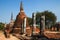 The stupa buddha and sky