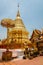 Stupa Golden mount at Wat Prathat Doi Suthep, Chiang Mai province, Thailand