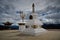 Stupa Infront of Sacred Buddhist Meili Mountain