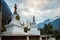 The stupa at Lachung Village, North Sikkim, India