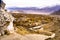 Stupa and monastery view of Himalayan mountians - it is a famous Buddhist temple in,Leh, Ladakh, Jammu and Kashmir, India.