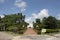 Stupa museum of Monk Luang Pu Khao Ananyo for Thai people and foreign travelers travel visit and respect praying at Wat Tham Klong