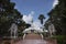 Stupa museum of Monk Luang Pu Khao Ananyo for Thai people and foreign travelers travel visit and respect praying at Wat Tham Klong