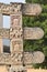 Stupa No 1, West Gateway. Rear view of Architraves Closeup of right side.