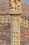Stupa No. 3, Left Pillar, Top Panel, Stupa representing Buddha, Sanchi monuments, World Heritage Site