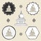 Stupa temple buddhism icon flat web sign symbol logo label