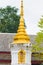 The stupa in the temple Wat Sensoukaram in Louangphabang, Laos. Vertical.